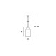 Suspension décorative nube h390 1 ampoule 