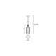 Suspension décorative pray 1 ampoule 