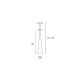 Suspension décorative vira h340 1 ampoule 