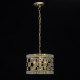 Suspension dorée classic 3 ampoules 31 cm 