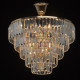 Suspension dorée crystal 5 ampoules 43 cm 