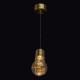 Suspension dorée loft 1 ampoule 115 cm 