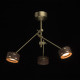 Suspension dorée megapolis 3 ampoules 60 cm 