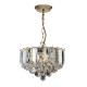 Suspension fargo, 3 ampoules, 30 cm - Coloris au choix Laiton