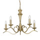 Suspension kora, 5 ampoules - Coloris au choix Laiton-antique