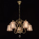 Suspension laiton classic 5 ampoules 85 cm 