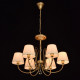 Suspension laiton classic 6 ampoules 95 cm 