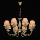 Suspension laiton classic 8 ampoules 88 cm 
