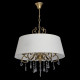 Suspension laiton elegance 5 ampoules 86 cm 