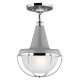 Suspension livinstone, nickel poli et verre, petite 