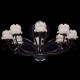 Suspension marron country 8 ampoules 132 cm 