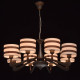 Suspension marron megapolis 8 ampoules 72 cm 