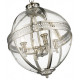 Suspension nickel coventry l43 4 lumières 