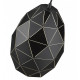 Suspension noir mat derby l23 1 lumières 