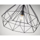 Suspension noir mat telford 1 lumières 