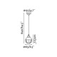 Suspension noire claire 1 ampoule 