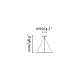 Suspension noire cocotte h122 cm 