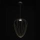 Suspension noire industrial   177 cm 