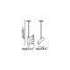 Suspension noire link 1 ampoule 