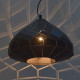 Suspension noire loft 1 ampoule 150 cm 