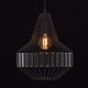 Suspension noire loft 1 ampoule 152 cm 