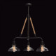 Suspension noire loft 3 ampoules 96 cm 