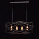 Suspension noire loft 4 ampoules 89 cm 