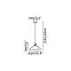 Suspension noire marlin 1 ampoule 