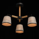 Suspension noire megapolis 3 ampoules 40 cm 