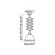 Suspension noire mou 1 ampoule 