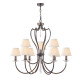 Suspension pimlico, bronze foncé, 9 ampoules 