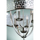 Suspension zara, acier brossé, 4 ampoules, 61 cm 