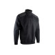 Sweat BERLIN col camionneur bicolore noir-gris - LMA -8090 T3 TM 