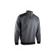 Sweat col camionneur bicolore - LMA - Gris/Noir - 8092-XXXL 