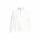 Sweat-shirt col zippé fruit of the loom classic - Coloris et taille au choix Blanc