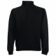 Sweat-shirt col zippé fruit of the loom classic - Coloris et taille au choix Noir