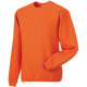 Sweat-shirt de travail col ras du cou russell - Coloris et taille au choix Orange