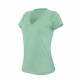 T-shirt de travail col v manches courtes femme kariban mélange Vert