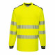 T-shirt de travail manches longues haute visibilité bicolore portwest pw3 - couleur au choix Jaune