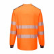 T-shirt de travail manches longues haute visibilité bicolore portwest pw3 - couleur au choix 