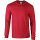 T-shirt manches longues gildan 100% coton  - Coloris et taille au choix Rouge