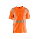 T-shirt col V haute-visibilité anti-UV 33861013 - Couleur au choix Orange-fluo
