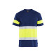 T-shirt haute-visibilité 33871030 - Couleur au choix Marine-Jaune-fluo