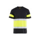 T-shirt haute-visibilité 33871030 - Couleur au choix Noir-jaune fluo