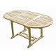 Table de jardin en teck solo 6/8 places 