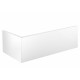 Tablier de baignoire d'angle balnéo autoportant Fix alu (dimensions et coloris au choix) Blanc