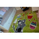 Tapis kids gâteau vert c415 - Dimension au choix 