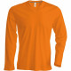 Tee-shirt de travail col v manches longues kariban 100% coton - Taille et coloris au choix Orange