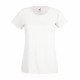 Tee-shirt femme fruit of the loom lady-fit valueweight - Taille et coloris au choix Blanc