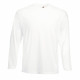 Tee-shirt manches longues fruit of the loom valueweight - Coloris et taille au choix Blanc